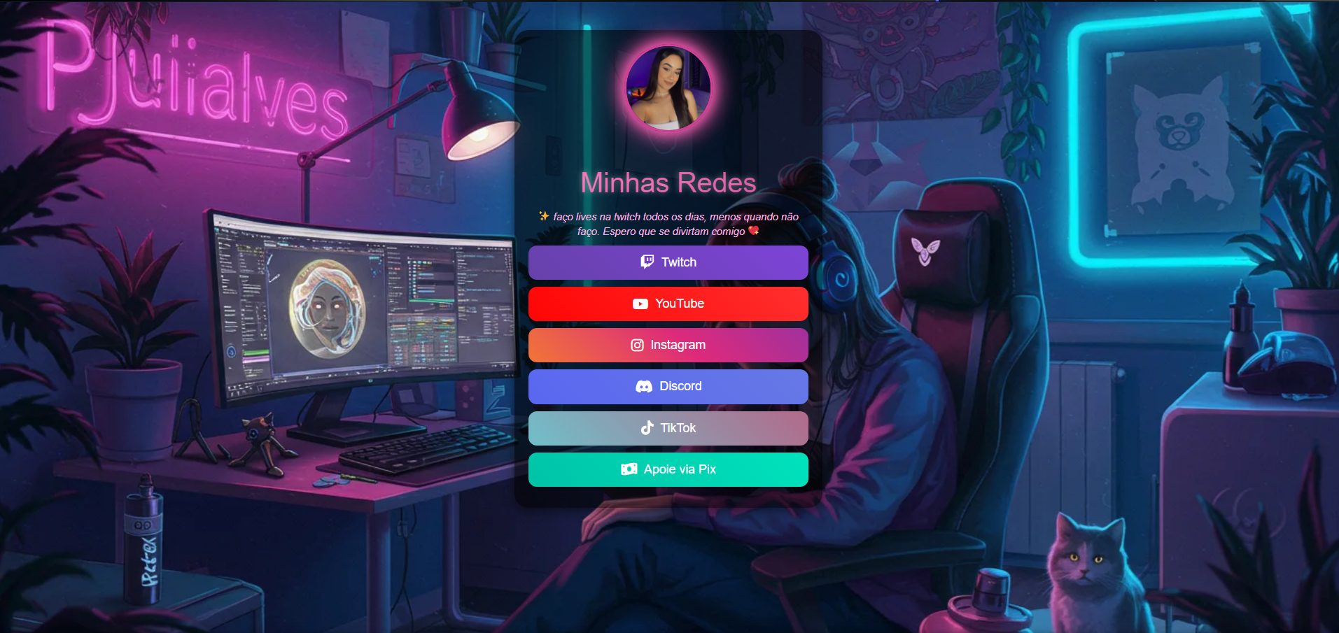 Preview do site pjulialves.com.br